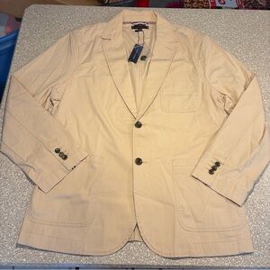 NWT Tommy Hilfiger Carolina Cotton Pocket Sport Coat Jacket Beige Men’s 44 $229